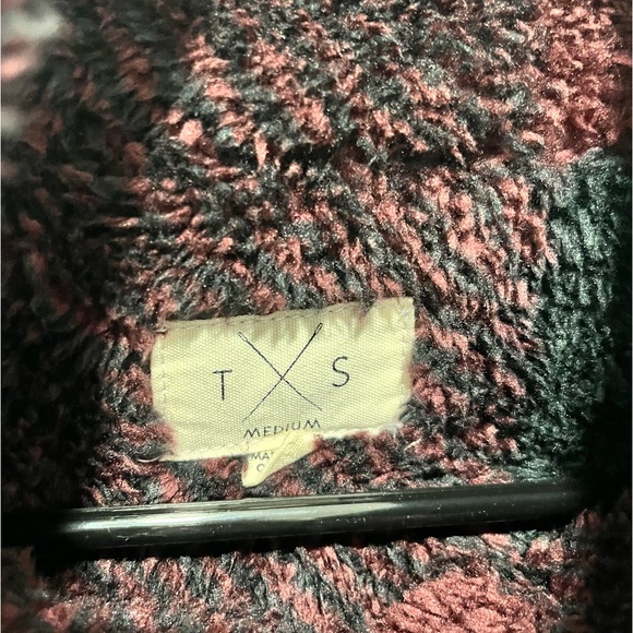 Francescas Collections Plaid Fleece Pullover Jacket Womens Medium - Picture 10 of 13